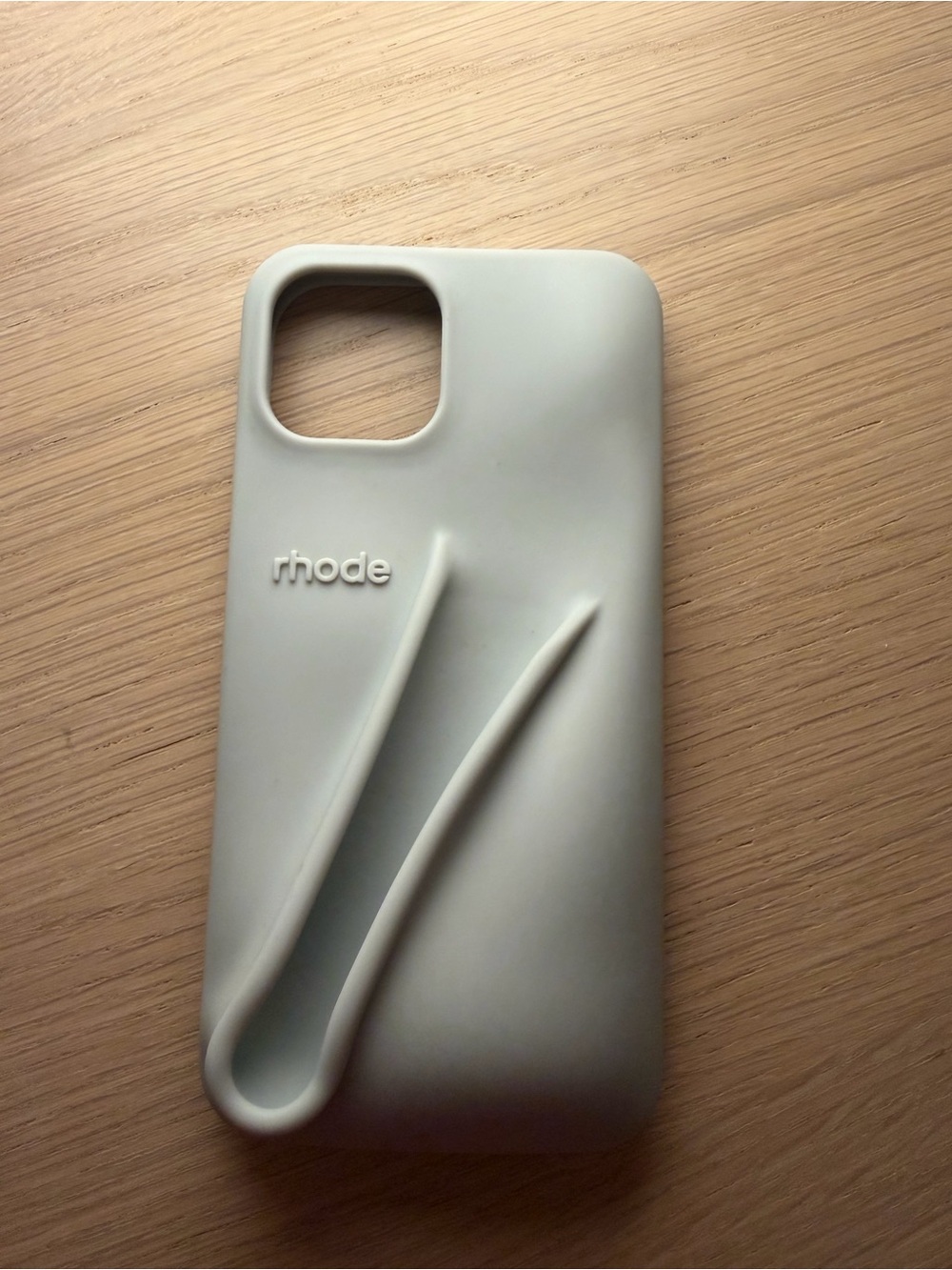 rhode Soft Silicone Phone Case in gray for iPhone 13
